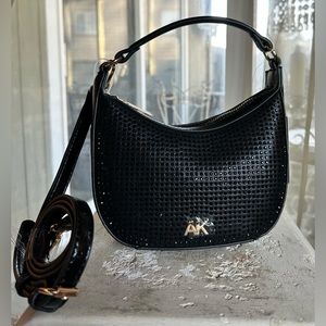 Anne Klein Jerri Crossbody with black rhinestones on both sides. NWT